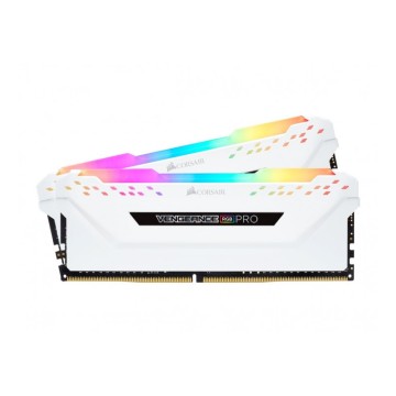 CORSAIR VENGEANCE RGB PRO SERIES 16 GO (2X 8 GO) DDR4 3200 MHZ - BLANC 