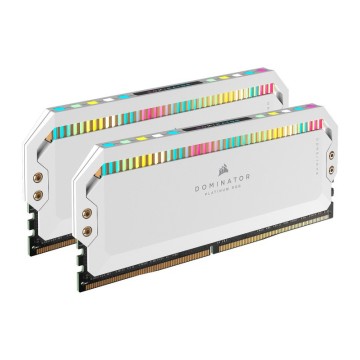 CORSAIR DOMINATOR PLATINUM RGB DDR5 RGB LED 6000 32G (2X16G) BLANC 