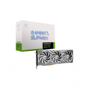 MSI GeForce RTX 4070 GAMING X SLIM WHITE 12G NVIDIA 12 Go GDDR6X 