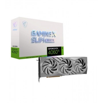 MSI GeForce RTX 4060 Ti GAMING X SLIM WHITE 16G NVIDIA 16 Go GDDR6 