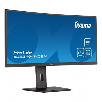 iiyama ProLite XCB3494WQSN-B5 LED display 86,4 cm (34") 3440 x 1440 pixels UltraWide Quad HD Noir 