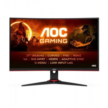 AOC G2 C27G2E/BK écran plat de PC 68,6 cm (27") 1920 x 1080 pixels Noir, Rouge 