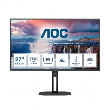AOC V5 Q27V5C écran plat de PC 68,6 cm (27") 2560 x 1440 pixels Quad HD LED Noir 