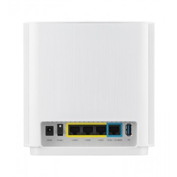 ASUS ZenWiFi AX (XT9) AX7800 2er Set Weiß Tri-bande (2,4 GHz / 5 GHz / 5 GHz) Wi-Fi 6 (802.11ax) Blanc 4 Interne 
