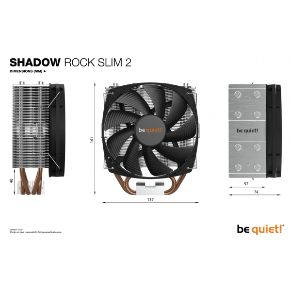 Ventilateur processeur Be Quiet Pure Rock Slim 2