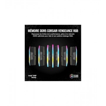 CORSAIR VENGEANCE RGB 32Go (2 x 16 Go) DDR5 - 7200MHz 