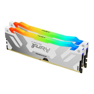 Kingston Technology FURY 32 Go 6000 MT/s DDR5 CL32 DIMM (Kits de 2) Renegade RGB Blanc XMP 