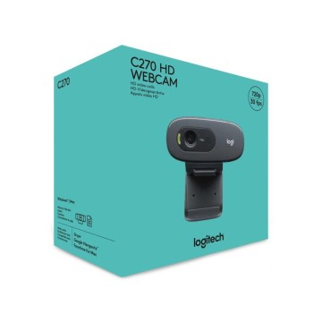 Logitech C270 HD webcam 3 MP 1280 x 720 pixels USB 2.0 Noir 