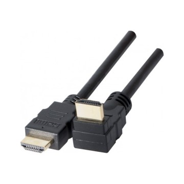 Cordon HDMI haute vitesse ethernet brassage coude - noir 3m129403