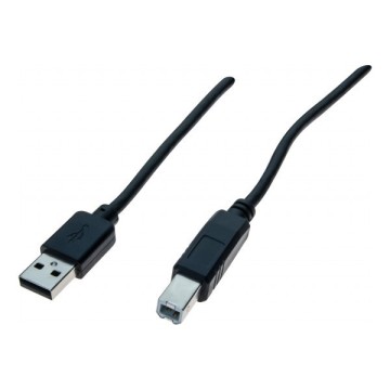 DACOMEX Sachet cordon USB 2.0 Type-A / Type-B noir - 1,8 m194031
