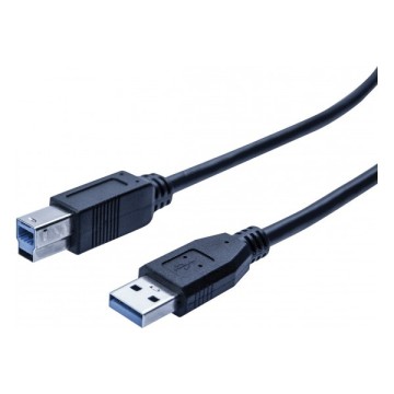 Cordon éco USB 3.0 type A / B noir - 2,0 m532465
