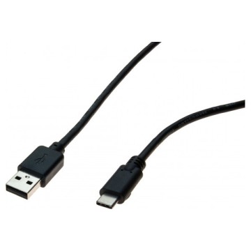 Cordon USB 2.0 type A / C noir 1,0 m532482
