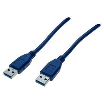 Cordon USB 3.0 type A / A bleu - 2,0 m532477