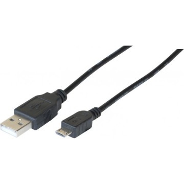 Cordon eco USB 2.0 A / MICRO B noir - 0,5 m149690