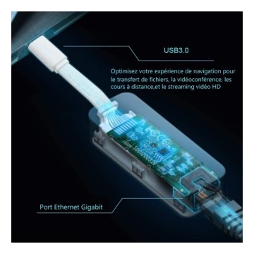 TP-Link UE300C - Adaptateur réseau USB Type-C vers RJ45 Gigabit Ethernet 
